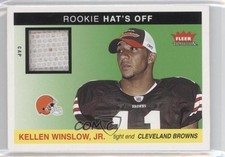 2004 Fleer Tradition Rookie Hat's Off 67/100 Kellen Winslow Jr #HO-KW 0l9