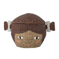 Bloomingville Lill Korb Mit Deckel Bankuangras Weide Braun 62 X 44 X 40,5 Cm