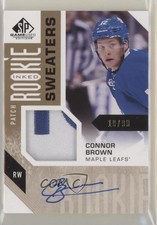 2016 SP Game Used Inked Rookie Sweaters 19/99 Connor Brown #RS-CB Patch Auto 2d8