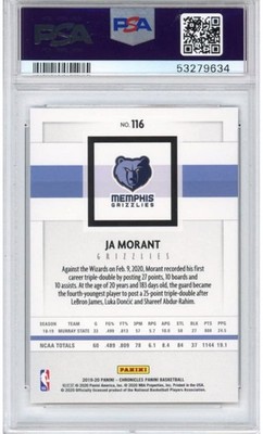 その他 2019 Chronicles Ja Morant RC PSA 10 JA MORANT - 2019 Panini Chronicles RC #116 PSA 10 GEM MINT