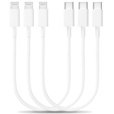 Apple MFi Certified Short USB C To Lightning Cable Fast Cord 8Inch
