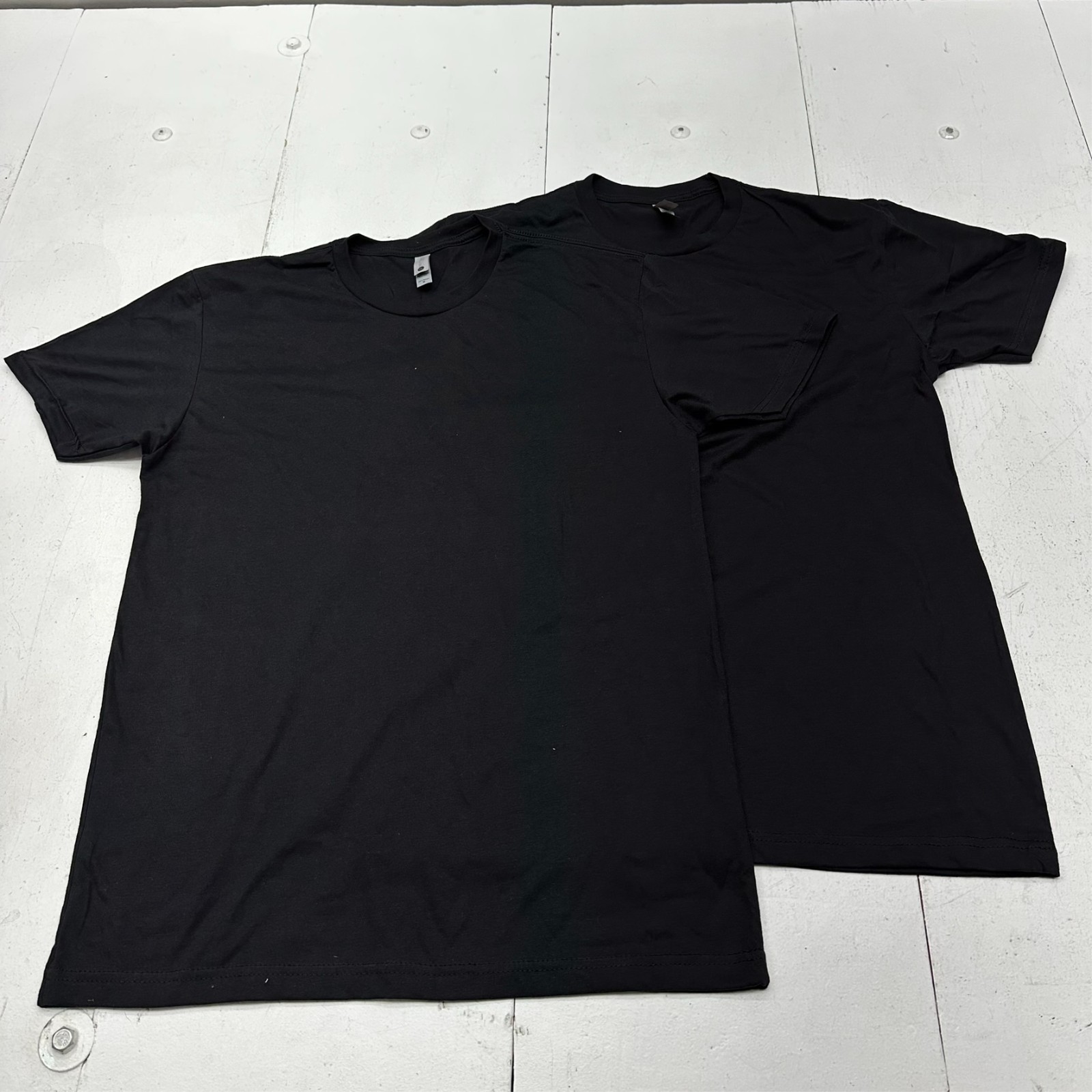 Next Level Apparel Solid Black Two Pack Short Sle… - image 1