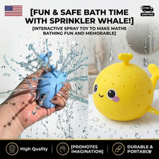 Baby Bath Whale Toy Water Absorbing Sponge Squeeze Squishy Bath Play Toy