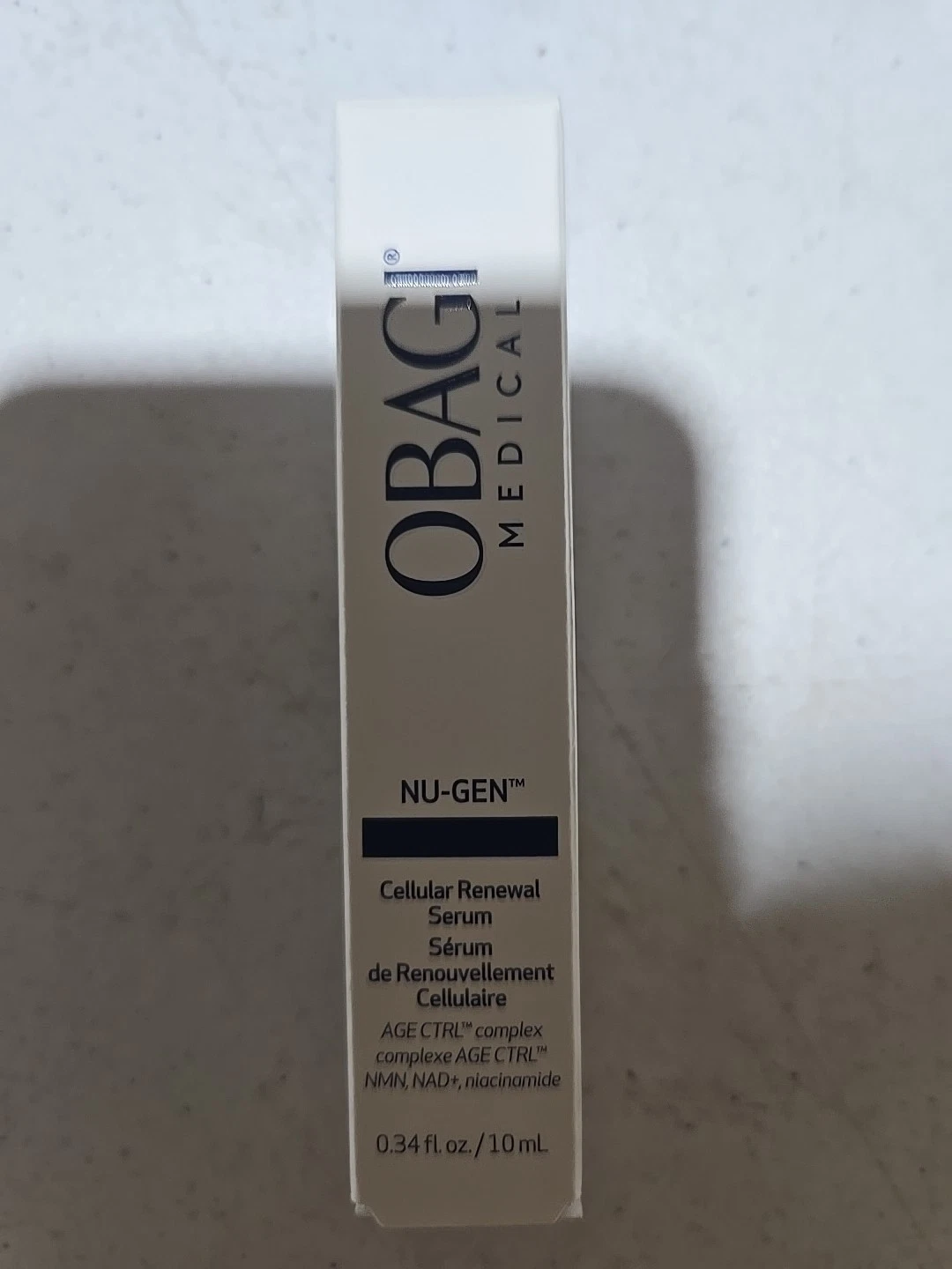 New In Box Obagi Nu-gen Cellular Renewal Serum. 0.34 Fl. Oz. (10 ML) NEW.