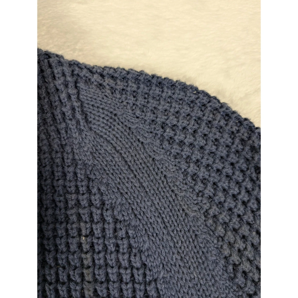 NWT $78 Abercrombie Fitch Men's Shawl Collar Cardigan Sweater Blue M (Read) - Image 4 of 4