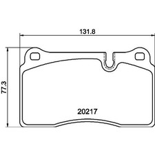 Hella Bremsbeläge vorne für Land Rover Range