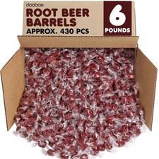 Root Beer Barrels Hard Candy - 6 Pounds - Individually Wrapped - Old Fashion ...