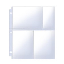 40 Pack 4x6 Photo Sleeves for 3 Ring Binder, Heavy Duty Plastic, 240 Pockets