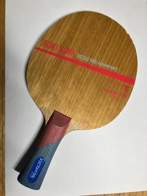 VICTAS Table Tennis Racket KOKI NIWA Wood Grain Red Blue 90th Anniversary
