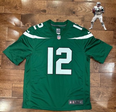 Joe Namath York Jets Jersey #12 Men s L Green Broadway Joe Hall Of Famer