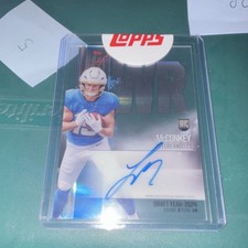 Topps 2024 Rookie Crystal Clear Auto Ladd McConkey Los Angeles Football
