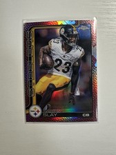 Darius Slay 2025 Topps Chrome Football Leather Refractor Pittsburgh Steelers