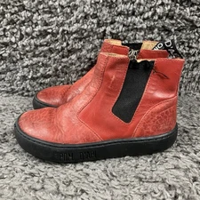 Pom d’Api Red Leather Boot Euro Sz 27 US 10
