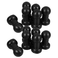 12pcs Trampoline Enclosure Pole Caps Pole End Protection Cover Black - Plastic
