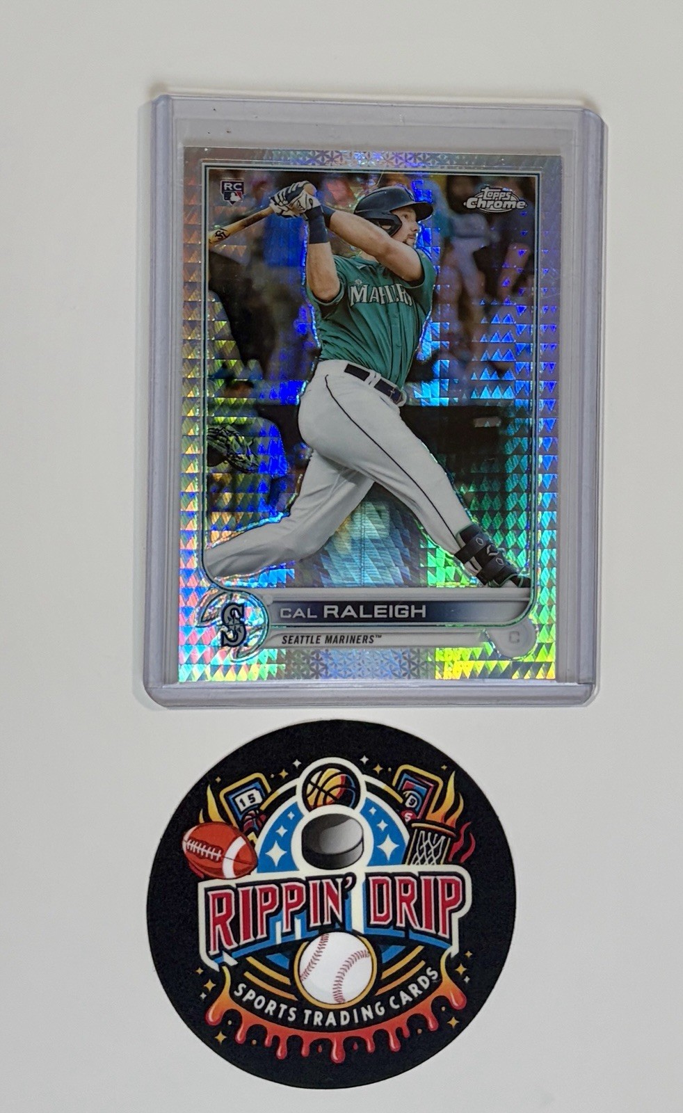2022 Topps Chrome - Cal Raleigh #149 Prism Refractor (RC) 💎