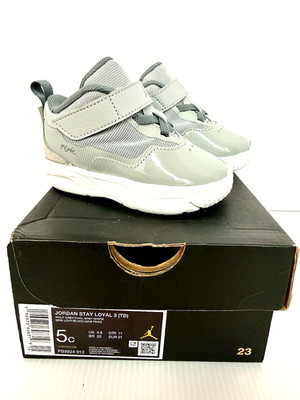 Jordan Stay Loyal 3 TD Wolf Grey Cool Grey Toddler Size 5C Shoes