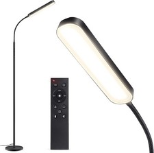 Koreal Floor Lamp, 15W 900LM LED Dimmable Floor Lamps with Remote, Black