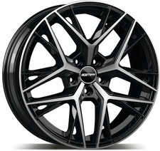 4x Alufelgen Gmp Lunica Black diamond 7,5x18 ET38 LK5 100 18 Zoll Felgen Alu