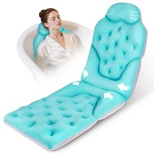 Bathtub Pillow for Full Body Bath Pillow, Thick Bath Cushion for Tub with Foa...