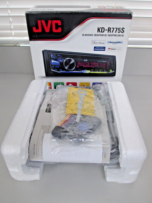 JVC KD-R775S CD RECEIVER W/ Remote, Instructions, Cables - Open Box