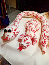 BOSTON RED SOX Promotional BEAN BAGS Snake and Lizard - Red White and Blue