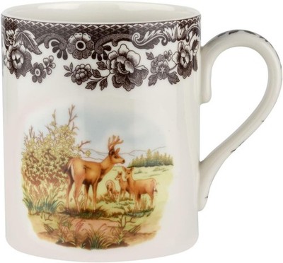 Spode Woodland Mug, Mule Deer, 16 Oz Coffee Mug with Handle, New!