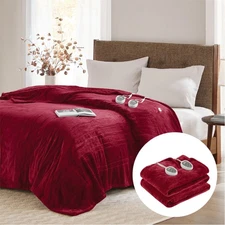 Degrees of Comfort Full Size Electric Blanket with Dual Controls, Heated Blan...