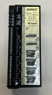 GE FANUC,IC660BBA104,GENIUS BLOCK CURRENT SOURCE ANALOG IN / OUT MODULE