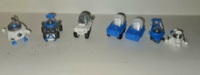 Vintage 1980s Bruder Mini Astro Space Lot of 7 Lunar Lander Excavator Space Ship