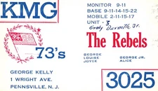 Pennsville New Jersey KMG-3025 QSL Radio Card Postcard