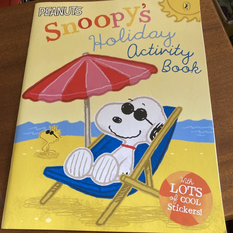Snoopy'S Holiday Activity Book With Lots Of Stickers Peanuts By Charles M Schul