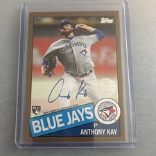 Topps 2020 Update 1985 Autographs Anthony Kay Blue Jays RC Auto #85A-AKA /50