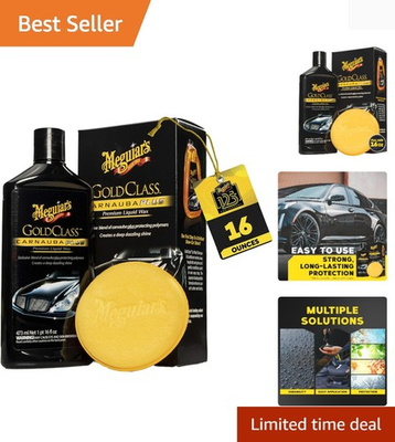 #ad Gold Class Carnauba Plus Liquid Wax Kit Car Detailing Kit with a Pure Carna... $27.99