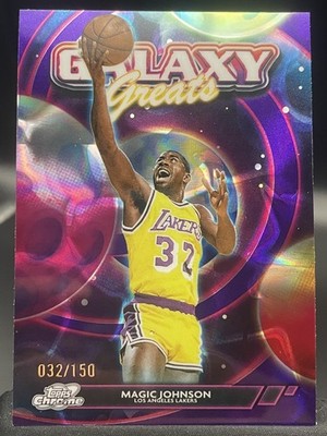 JERSEY NUMBER MATCH 2025-26 Topps Cosmic Chrome Magic Johnson Nebula 032/150 #