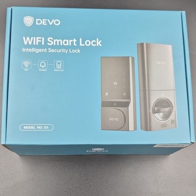 DEVO G5 Wi-Fi Combination Keypad Smart Lock, App Control, Metal, Black/Silver