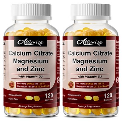 Calcium Magnesium Zinc with Vitamin D3   120 Capsules | Bone, Muscle & Immune