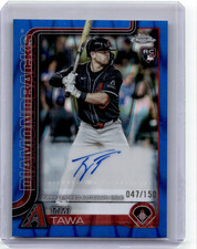 2025 Topps Chrome Update Rookie AUTO Tim Tawa #AC-TT Blue RayWave 047/150 RC SP