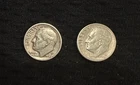2  1949 P ROOSEVELT DIMES  * 90% SILVER  Free Shipping