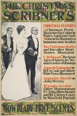   The Christmas Scribner's (1895) Vintage Poster - 24x36  Premium Matte Paper