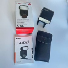 Canon Speedlite 430EX Flash - Boxed Complete w/ Stand, Case Manual - MINT