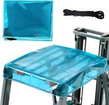 Forklift TOP Cover, Sky Blue Transparent PVC, 0.5MM Thickened,Sun Protection