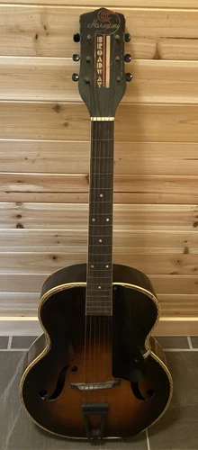 1945 Rare Harmony Broadway Archtop Wartime Guitar