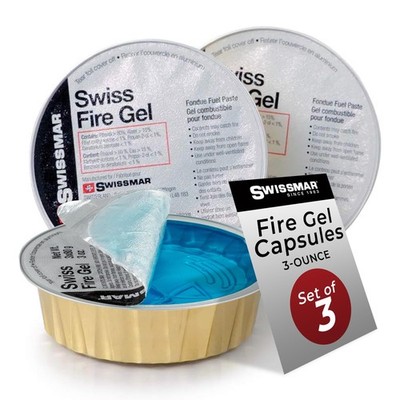 Swissmar Gel Fuel Cans - 3 Oz for Fondue  Chafing Dishes Set of 3