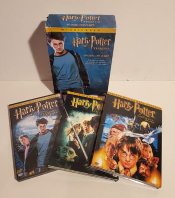 HARRY POTTER YEARS 1-3 6 DISC MOVIE DVD SET SORCERER'S STONE CHAMBER PRISONER