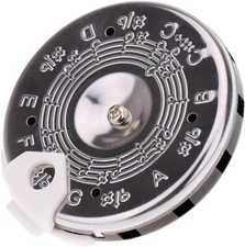 Pitch Pipe Tuner, 13 Chromatic Notes, Durable Chrome Plated Vocal Tuning Tool
