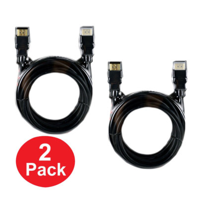 2x HDMI High definition multimedia interface Cable cell computer TV Game 1080P