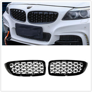 Diamond Car Front Kidney Grille Grill For BMW 4 Series F32 F33 2014-2018 Silver