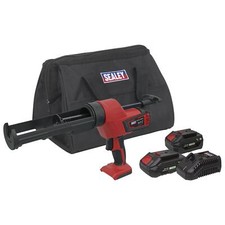 20V Lithium-ion Cordless Caulking Gun Kit For 310ml Cartridge Workshop Home Tool