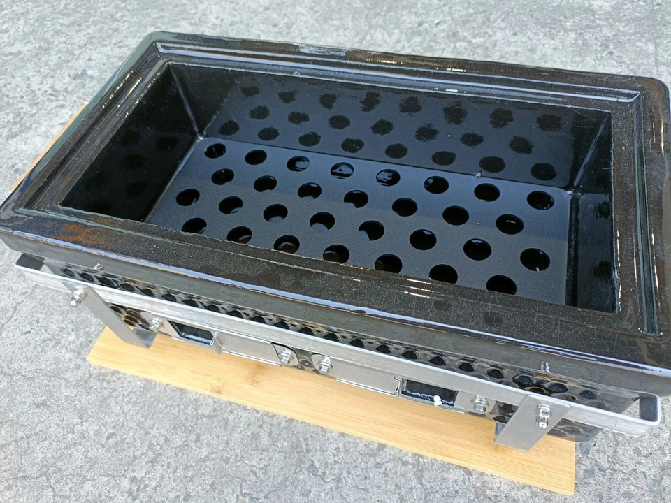 NEW PREMIUM JAPANESE YAKINIKU HIBACHI BBQ GRILL - CERAMIC RECTANGLE - image 4 of 4