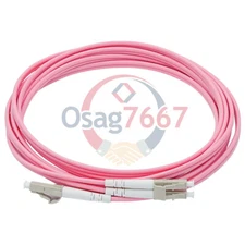 1M LC to LC UPC Duplex Fiber Cable OM4 Multimode 3.0mm Fiber Optic Patch Cord